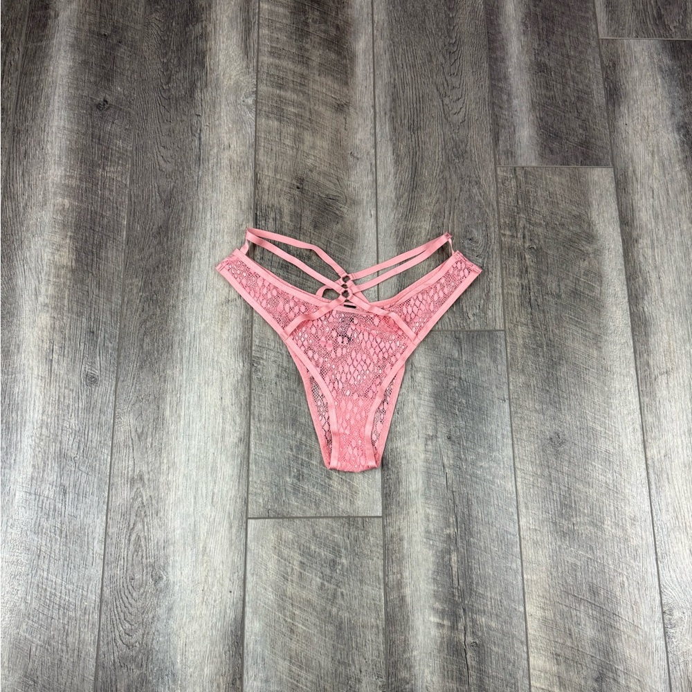 VS Pink Lace Brazillian Underwear‎